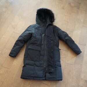 KARL LAGERFELD PARIS Oversized Hooded Down Parka Small MSRP $450